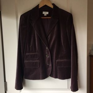LOFT velour jacket
